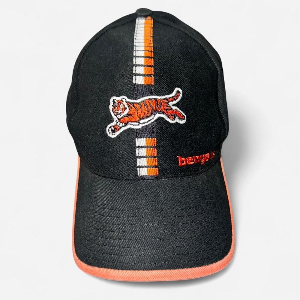 Vintage 90s NFL Cincinnati Bengals Adjustable Hat with Embroidered Tiger Logo